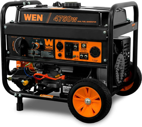 4750W Dual Fuel Portable Generator, Electric Start, CARB Compliant