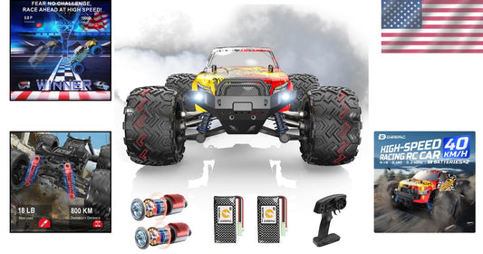 1:16 Scale High-Speed Remote-Controlled Truck - Ideal for Beginners and Kids
