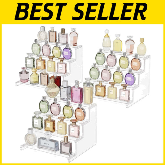 12-Inch Clear Plastic Display Stand - Tool-Free Assembly for Organizing & Decor