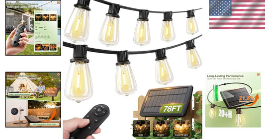 Elegant Waterproof Solar and USB String Lights - Perfect for Parties & Weddings