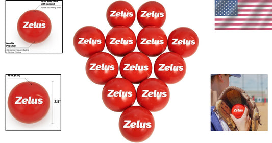 1 lb Weighted Balls Set for Baseball & Softball Practice - Strength & Technique