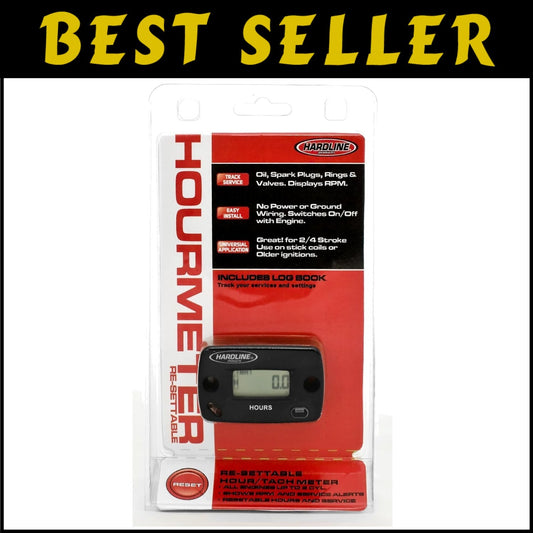 Re-Settable Hour Meter & Tachometer for Motorcycles - Essential Maintenance Tool