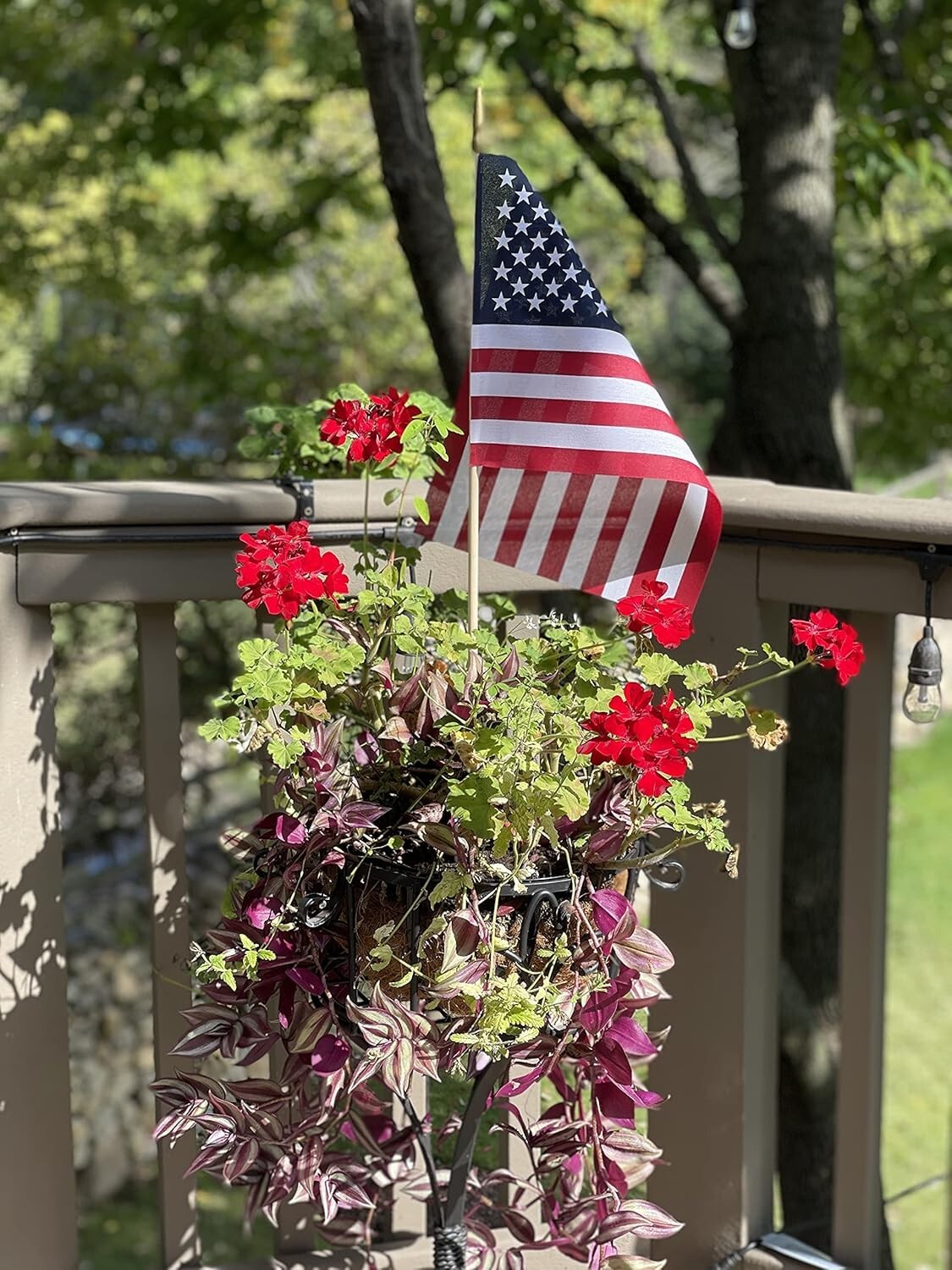 Weather-Resistant 12-Pack 12x18 Inch American Flags for Gardens and Celebrations