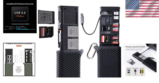 CFexpress Type B & SD Card Reader with Portable Case - Ultimate Workflow Tool