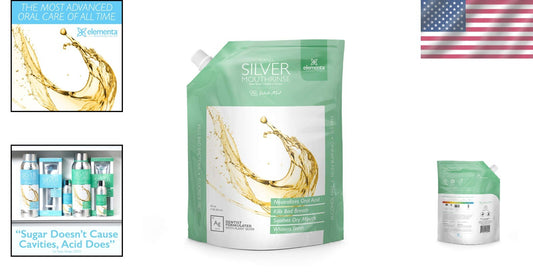 Xylitol & Nano Silver Mouthwash Refill Pack | Enamel Strengthening and Cleansing