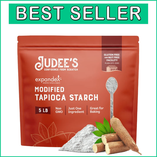 Judee's 5 lb Expandex Tapioca Starch - Dairy-Free, Ideal for Tortillas & Breads
