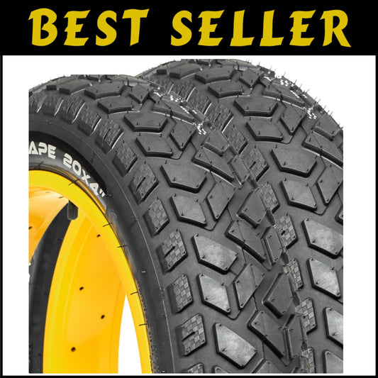 20x4 Fat Tire E-Bike Tires - Puncture Resistant for All-Terrain Riding - 2 Pack