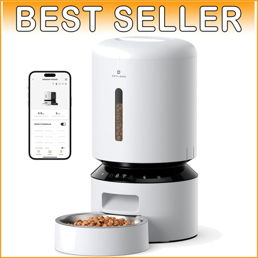 Convenient 5L Smart Pet Feeder with Freshness Preservation & Meal Scheduling