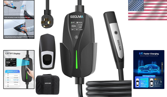 32Amp Level 2 EV Charger - 7.68kW NEMA 14-50 Plug for Rapid Tesla Charging