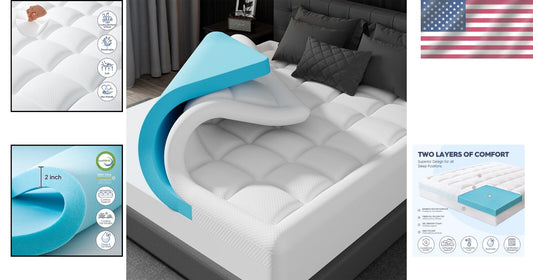 Enhanced Support Twin XL Mattress Topper with 3-Inch Cooling Memory Foam Layer