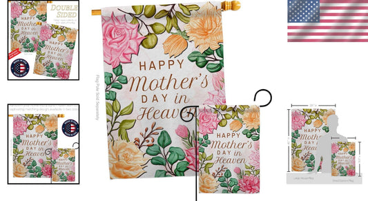 Vibrant Double-Sided Mother's Day Garden Flags - Eco-friendly & Durable