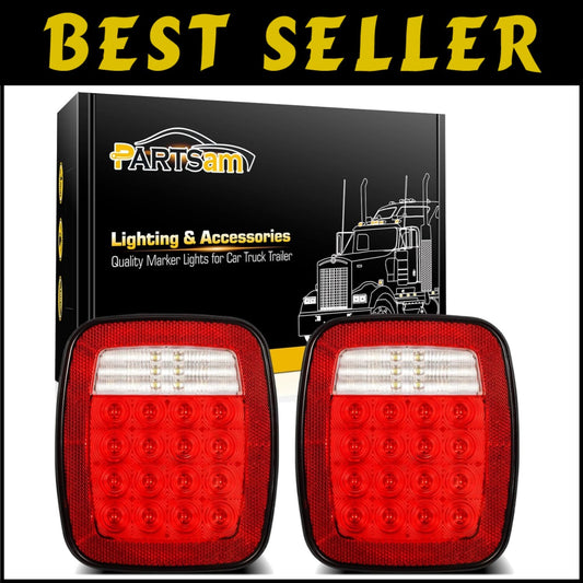 38 LED Universal Tail Light Set for Wrangler & 12V Vehicles - Waterproof Combo