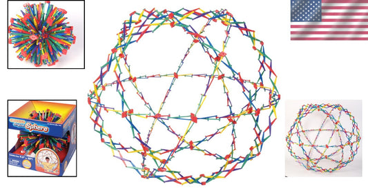 Original Hoberman Sphere: Expandable 30" Toy with Educational Booklet Included