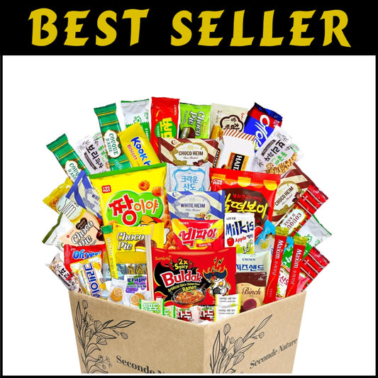 Delightful 48-Count Korean Snack Box - Perfect for Care Packages & Parties