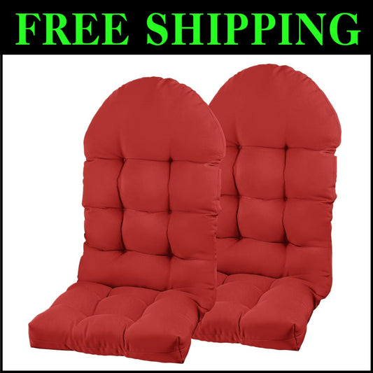 Elegant Red Adirondack Chair Cushion 44x19.4-Inch, Fade-Resistant & Comfortable