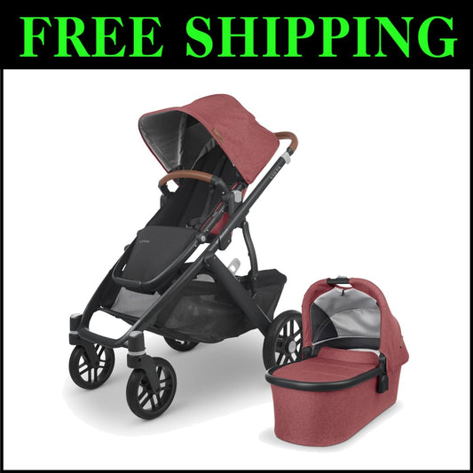 Versatile Uppababy Vista V2 with Bassinet & Toddler Seat: Luxury Baby Stroller