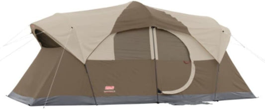 WeatherMaster 10-Person Weatherproof Family Tent with Room Divider & Carry Bag