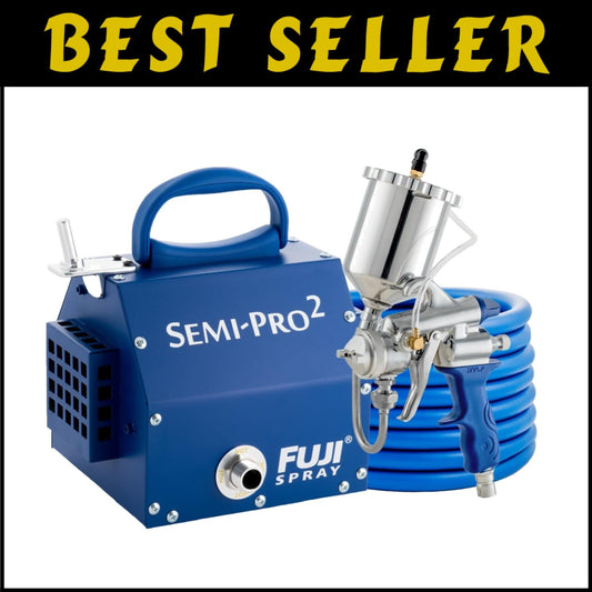 Semi-PRO 2 Gravity HVLP Spray Gun System with Lightweight Design & Accessories