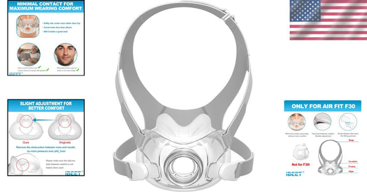 Durable F30 Replacement Kit: Adjustable Strap and Ultra-Compact Cushion Included