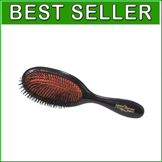 Ergonomic Wooden Handle Bath Brush with Natural Boar Bristles for Exfoliation