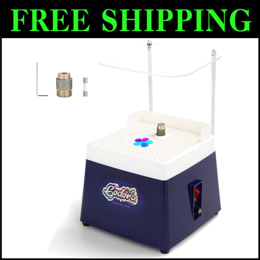 Compact 4200RPM Stained Glass Grinder with Widened Baffle & Water Absorption