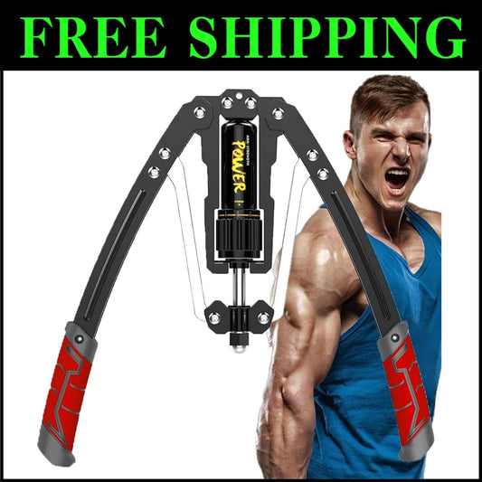 Power Twister Chest Expander - Up to 440lbs, Perfect for Arm Strength Training