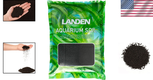 Premium 10lbs Black Aqua Soil - Natural Clay Gravel for Aquatic Plants & Shrimp