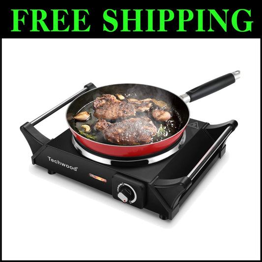 Lightweight Stainless Steel Hot Plate - Perfect for Travel & Everyday Cooking