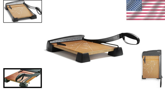 Precision 15-Inch Heavy Duty Wood Guillotine Trimmer with Self-Sharpening Blade