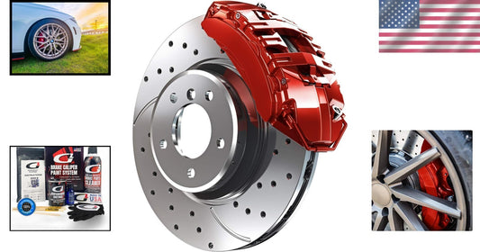 DIY Premium Brake Caliper Paint Kit with High Temp RED Epoxy - Easy Application