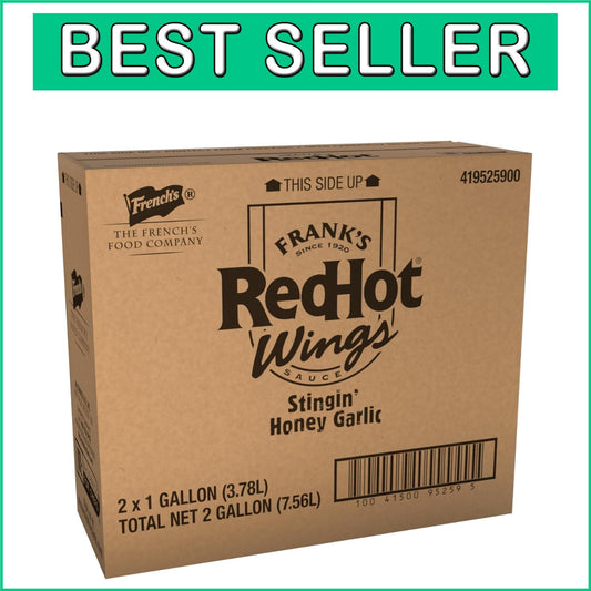 Frank's RedHot Stingin' Honey Garlic Sauce - 1 Gallon, Pack of 2 for Restaurants