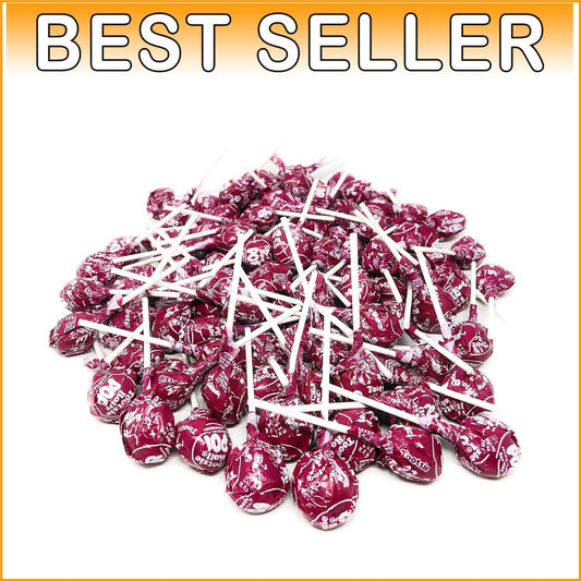 100 Count Red Raspberry Tootsie Pops Candy - Perfect for Goodie Bags & Sharing