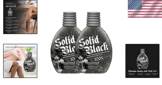 Rapid Dark Tan Indoor Tanning Lotion, 2-Pack of 13.5 Fl Oz - Smooth Application