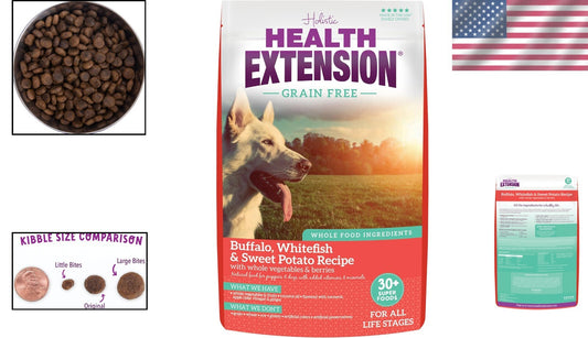 Complete Nutrition 10 lb Grain-Free Dog Food – Buffalo & Whitefish Flavor