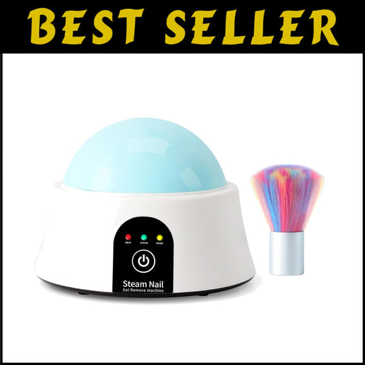 Electric Nail Soaking Bowl with Brush - Fast Gel Polish Remover, ISGR-01 Blue