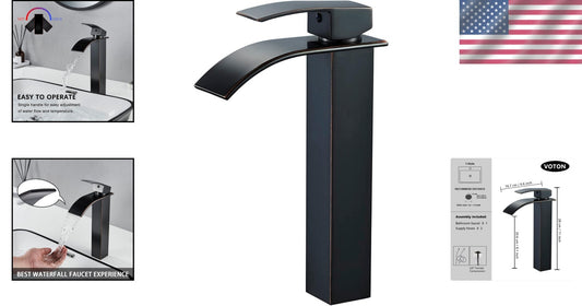 Water-Saving Oil Rubbed Bronze Vessel Sink Faucet – Elegant Bathroom Essential