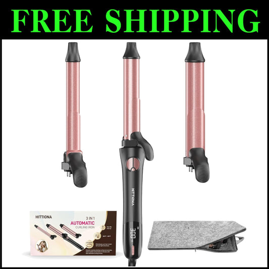 Professional Auto Rotating Curling Iron – Adjustable Heat for Long-Lasting Curls