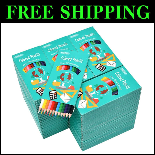 1152 Count Assorted Pre-Sharpened Colored Pencils - Ideal for Creative Kids