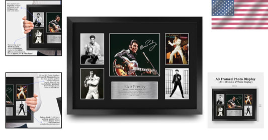 16x12 Elvis Presley Signed Photo - Iconic Music Memorabilia for Enthusiasts