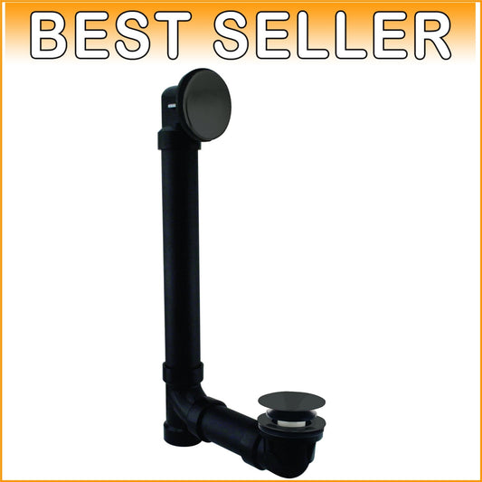 Elegant Matte Black Tip-Toe Drain Bath Waste Assembly - 12" & 4" Configuration