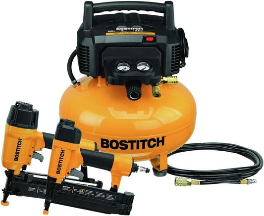 Quiet 6-Gallon Air Compressor with Nailer Combo - Perfect for Home Projects