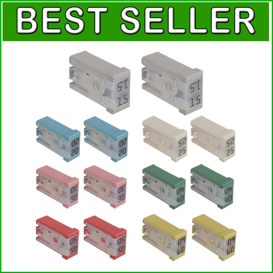 32V Mini MCASE Automotive Fuse Kit - 14pcs, 15A to 60A for Reliable Protection