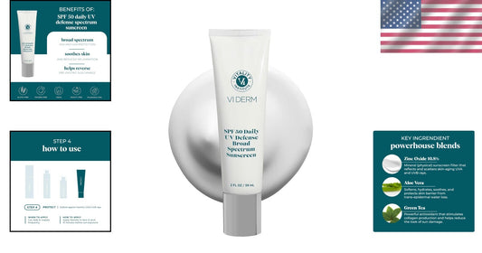 Daily SPF 50 Sunscreen: Lightweight, Non-Greasy UV Protection for Sensitive Skin