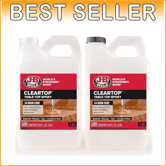 Durable Clear Epoxy Resin 1 Gallon Kit - Scratch & Impact Resistant for Crafts