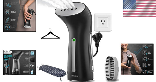 Travel Size Garment Steamer - Fast Heat-Up, Cool Touch, Ideal for Beginner Users