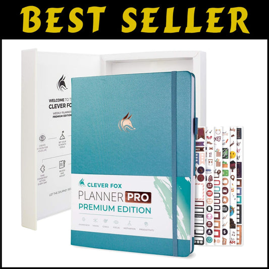 A4 Aquamarine Planner Pro: Undated Weekly & Monthly Organization with Budgeting