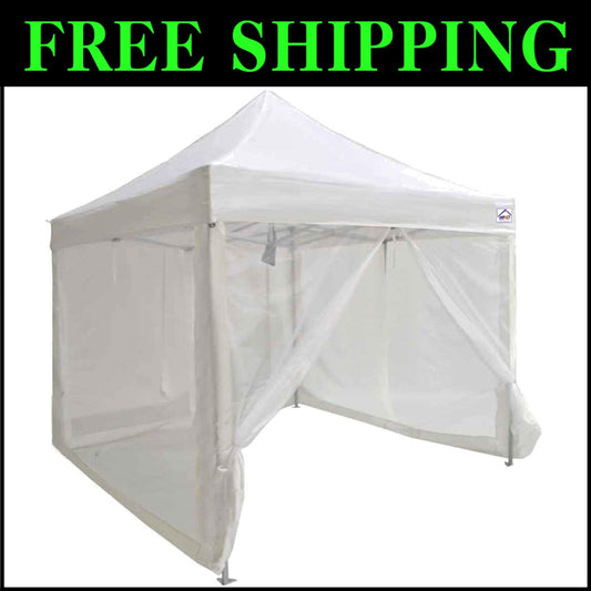Durable 88'' High Mesh Sidewalls for 10' x 10' Canopies - Protection & Elegance