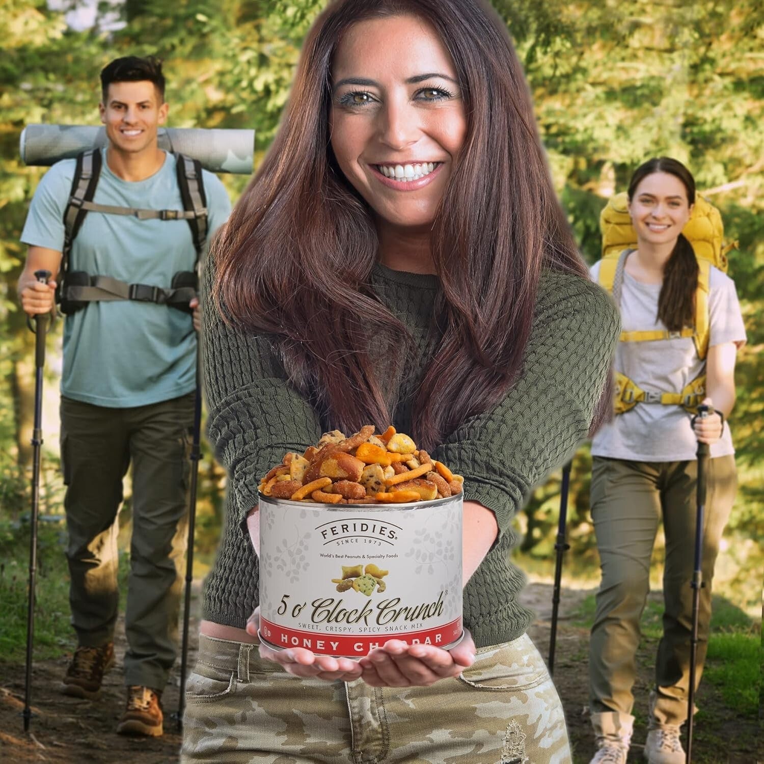 Honey Cheddar Peanuts - 4 Can Pack of 14oz - Premium Healthy Snack