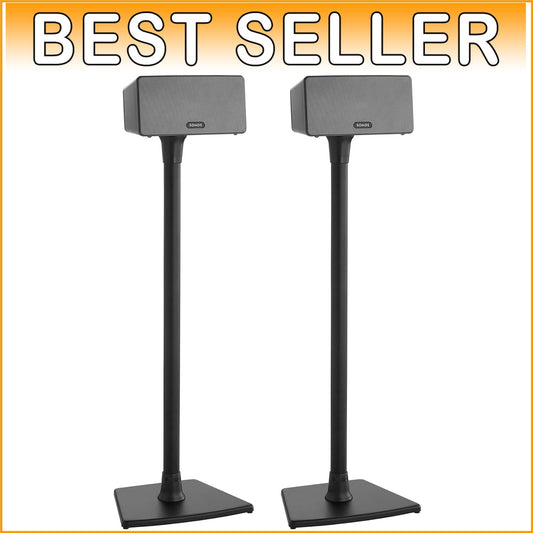 Audio-Enhancing Aluminum Stand for Sonos Speakers with Cable Management - Black