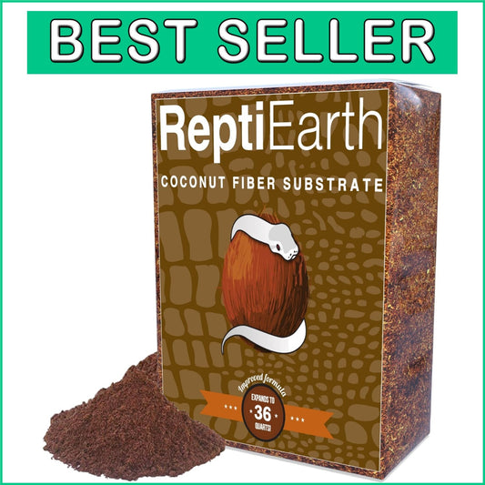 Fluffy Coconut Fiber Bedding 36 Quart for Bioactive Terrariums and Reptiles